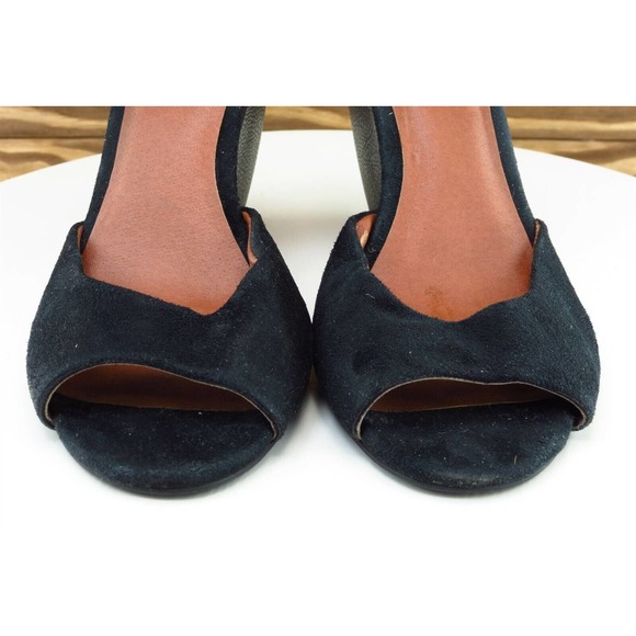 BC Sz 7.5 M Black Ankle Strap Synthetic‎ Women Sandals - Picture 2 of 8